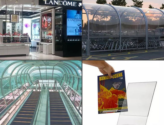 Antiscratch 4x8 Ft İnce PETG Levha Dekorasyon Paneli Dekorasyon İçin Parlak