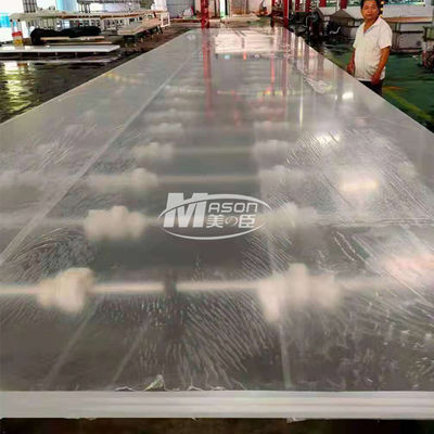 Dekoratif Yüzme Havuzu için 8850x3150mm 70mm Akvaryum Akrilik Levha