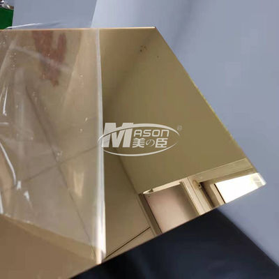Yüksek Parlak Esnek Plastik Altın Gümüş Ayna Akrilik Levha 2mm 2.5mm