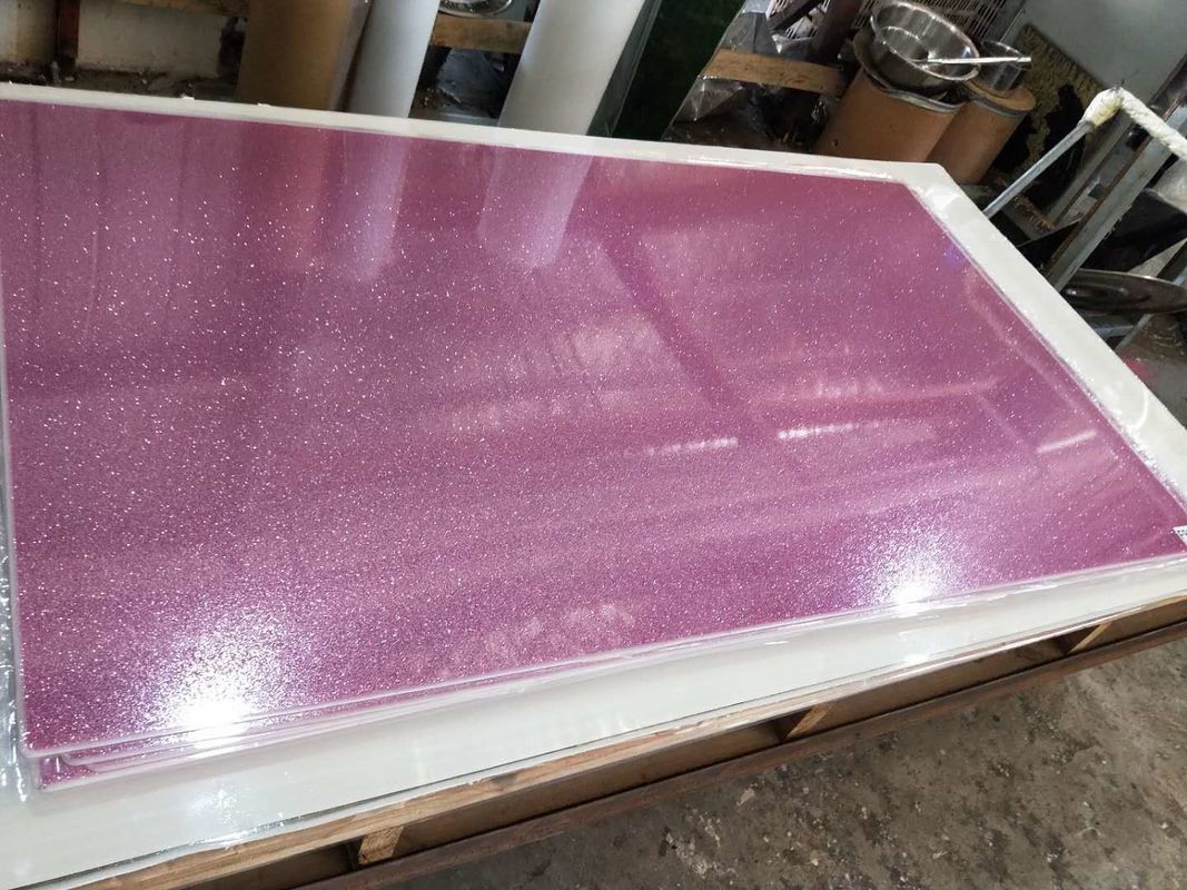 Lazer Kesim için 3-20mm Renkli Glitter Akrilik PMMA Sayfaları