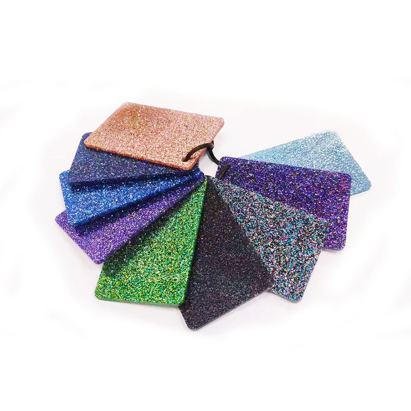 Dekoratif Parlak Glitter Akrilik Levha 1050x1860mm 1220x2440mm