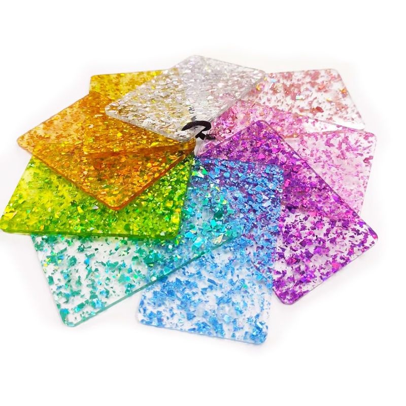 100% Virgin PMMA Sert Renkli Glitter Akrilik Levha 2mm 3mm 5mm
