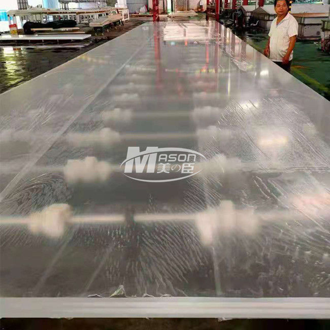 Dekoratif Yüzme Havuzu için 8850x3150mm 70mm Akvaryum Akrilik Levha