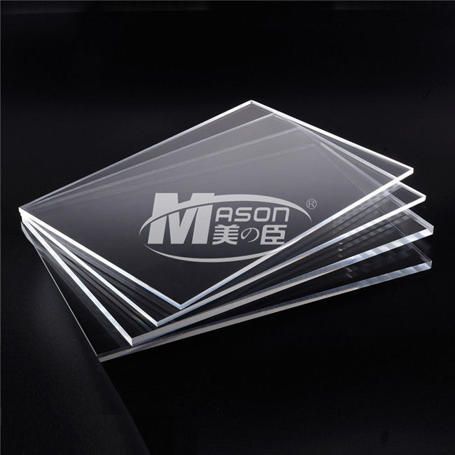 Mason 1/8&#39;&#39; Kalın 1220x2440mm Craft Kağıt Maskeli Şeffaf Akrilik Plastik Levhalar