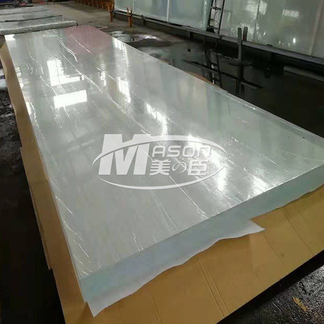 100% Virgin Lucite Kalın 12700x2450mm Akvaryum Akrilik Levha Şeffaf Döküm